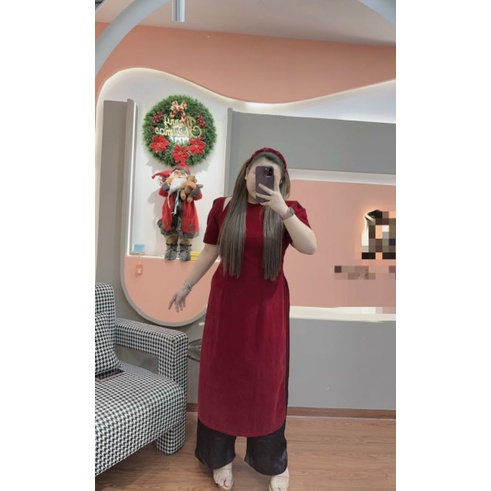 Áo Dài Nhung Big Size