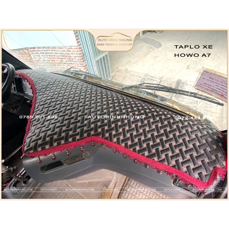 Thảm Taplo xe Howo A7 375,420, Howo sitrak T7H 440...