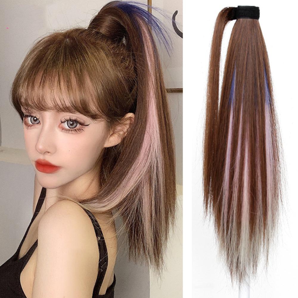 Tóc Giả Đuôi Ngựa Thẳng Dài Vô Hình 2life Màu Đen Mượt Mà Cho Nữ