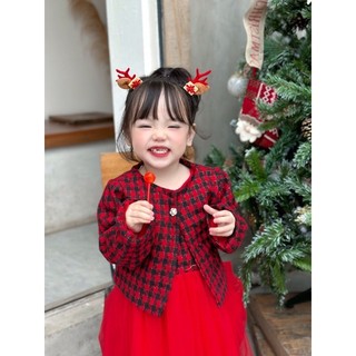 Set váy dạ đỏ noel, năm mới chonbs