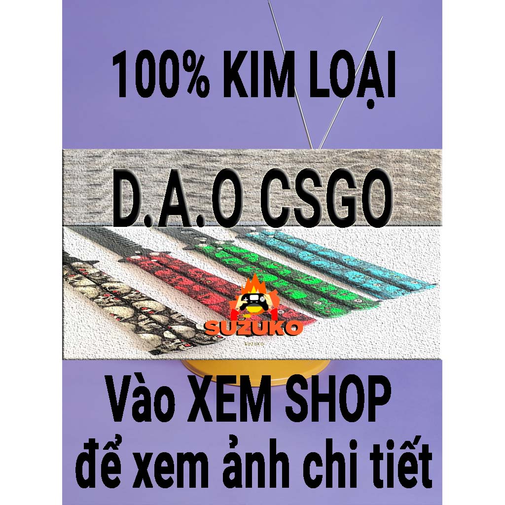 Mô hình CSGO balisong lỗ Cán thẳng ghép nhiều skin độc đáo Tặng kèm vít lục giác