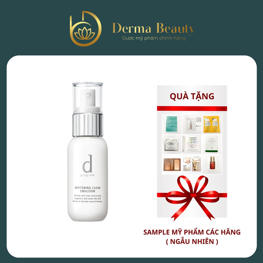 [Nhập Khẩu] Sữa Dưỡng Trắng Da D Program Whitening Clear Emulsion 100ml