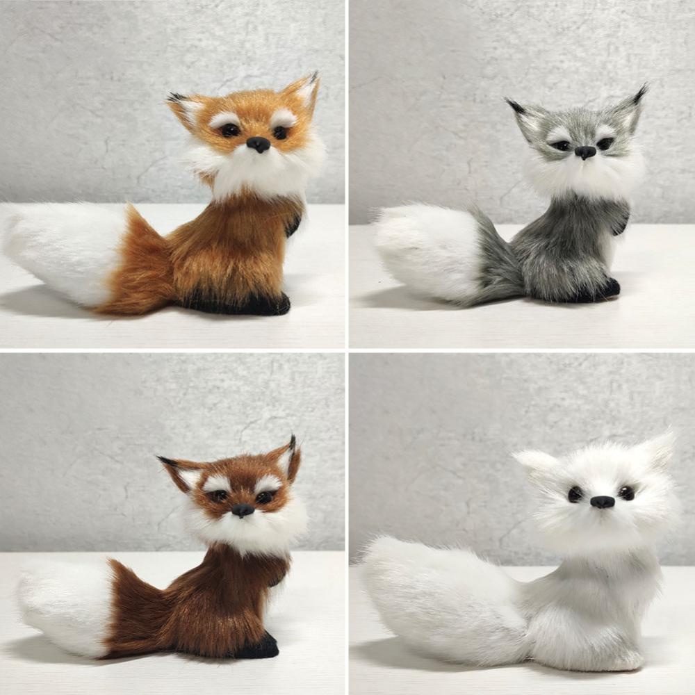 Mô Hình Cáo Nhồi Bông Mini P4W7 Trang Trí Nhà Cửa Sinh Nhật Cho Bé