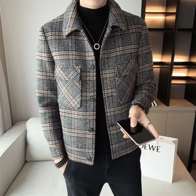 Áo khoác Blazer Nam áo măng tô nam Dáng Ôm Phong Cách Hàn Quốc Thời Trang Thu Đông