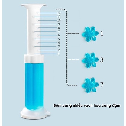 Gel Thơm Gel Khử Mùi Nhà Vệ Sinh Bồn Cầu Dạng Thạch Hình Bông Hoa Diệt Khuẩn