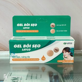 Gel bôi sẹo letco chuyên sẹo lồi, sẹo thâm tuýp 20g
