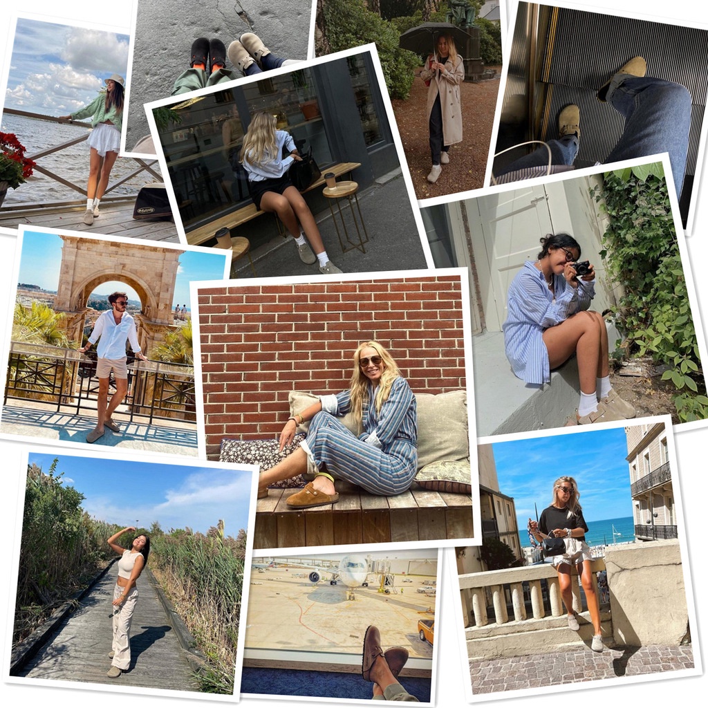 Birkenstock Dép Bít Mũi Chất Liệu Da Thời Trang Cho Nữ