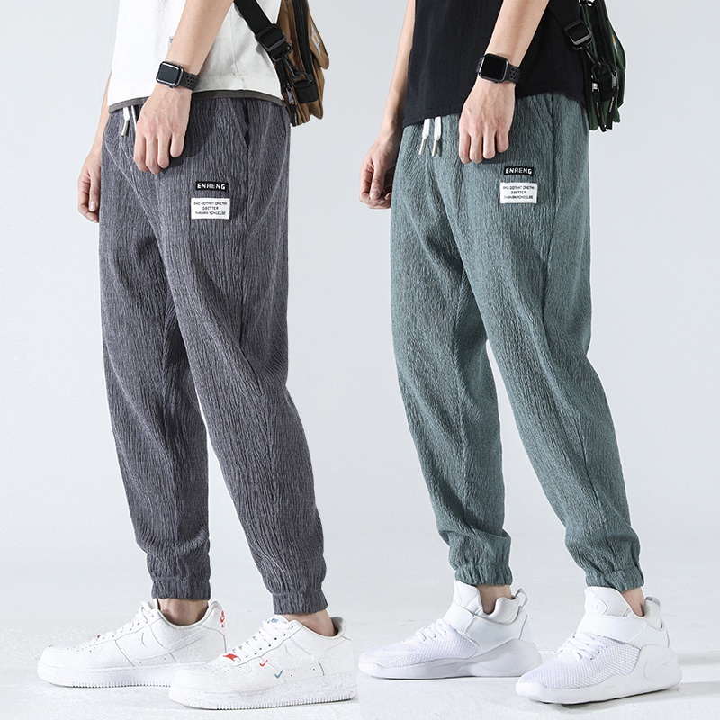 Quần Jogger Dáng Rộng Phong Cách Thể Thao Thời Trang Mùa Hè Plus Size Cho Nam