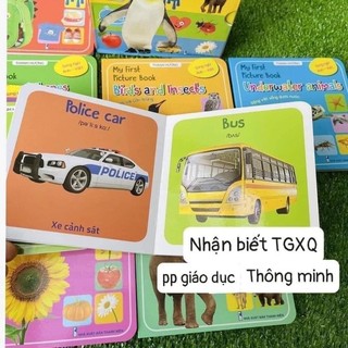Sách - bộ 10 cuốn thư viện hình ảnh đầu tiên nhận biết thế giới xung quanh my first picture book song ngữ
