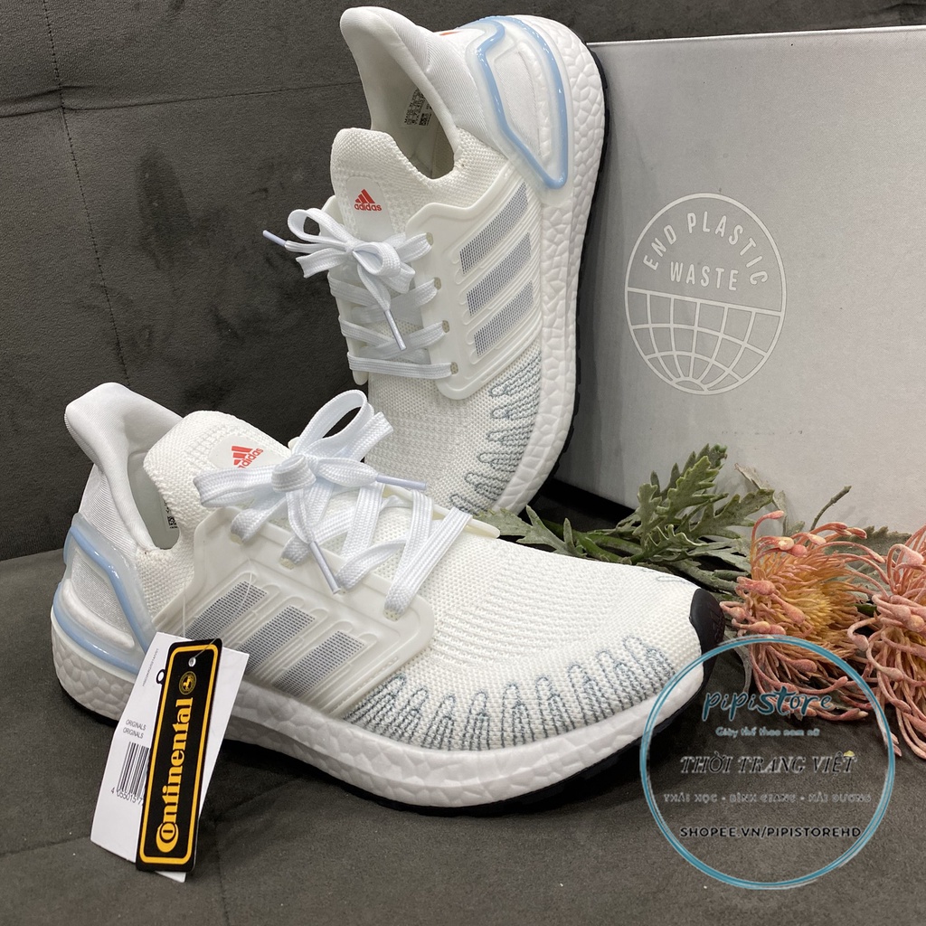 Giày thể thao adidas ultraboost, Giày adidas trắng xanh untra 6.0 . full box