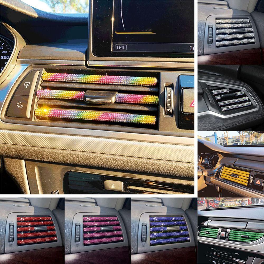 Bộ 3 Miếng Dán Bảo Vệ Trang Trí Máy Điều Hòa Xe Hơi Hình Chữ U DIY