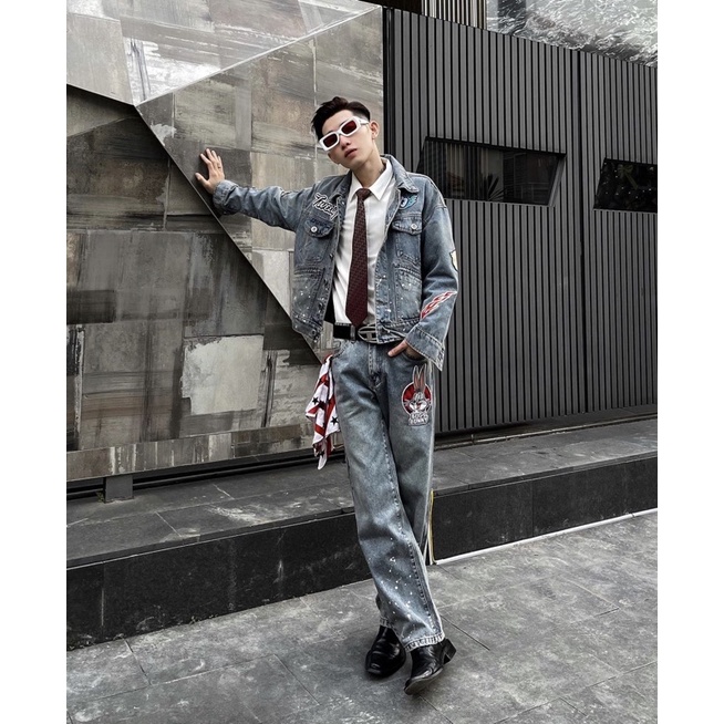 Bộ quần áo chính hãng Mikenco LOONEY TUNES DENIM SET