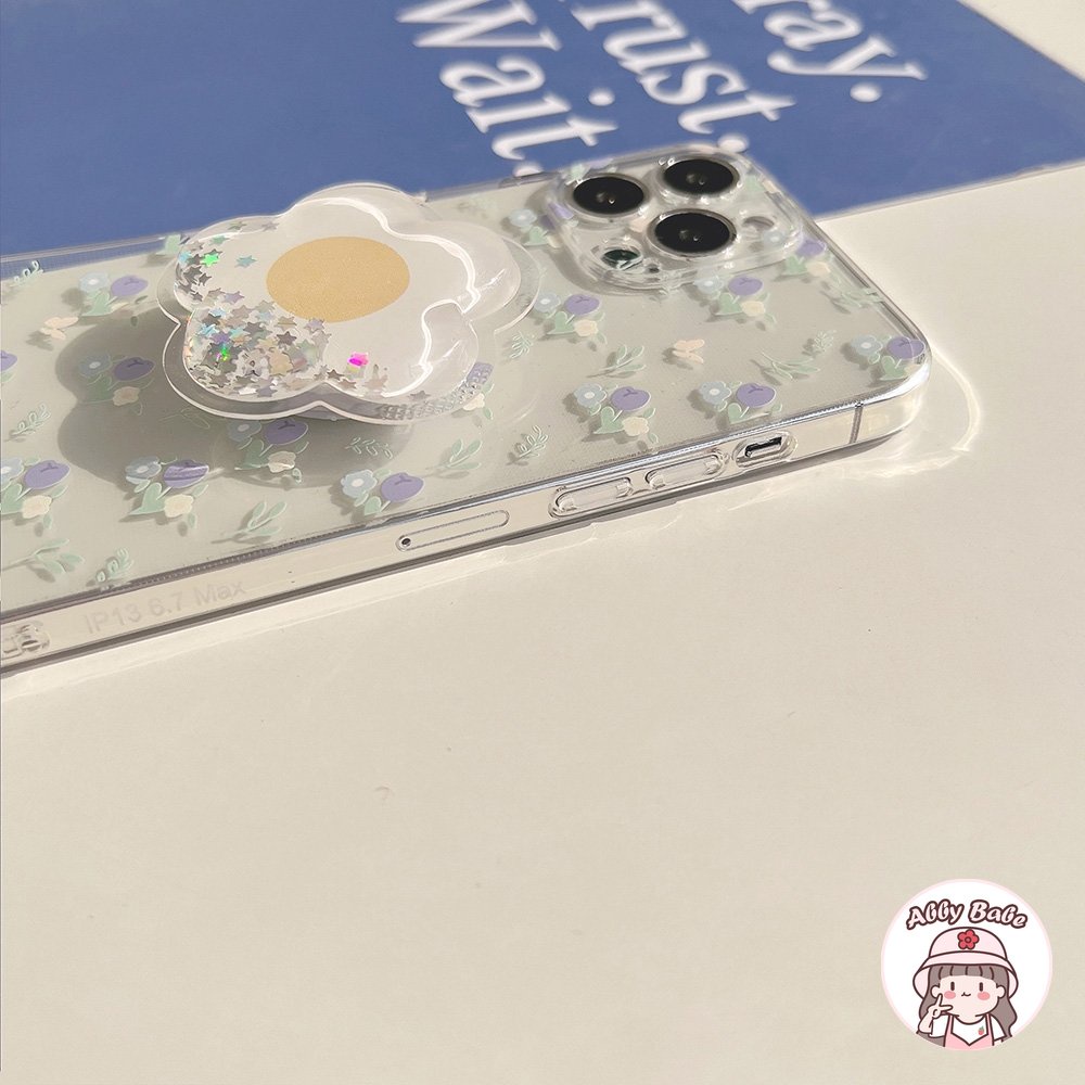 Ốp Điện Thoại TPU Mềm Mỏng Chống Sốc Hình Hoa 3D Có Giá Đỡ Cho IPhone 14 Pro Max 13 12 11 Pro Max