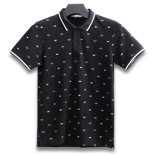 Áo polo nam cổ bẻ SPMAHT25 họa tiết in thuyền buồm dày dặn, form cơ bản - PigoFashion