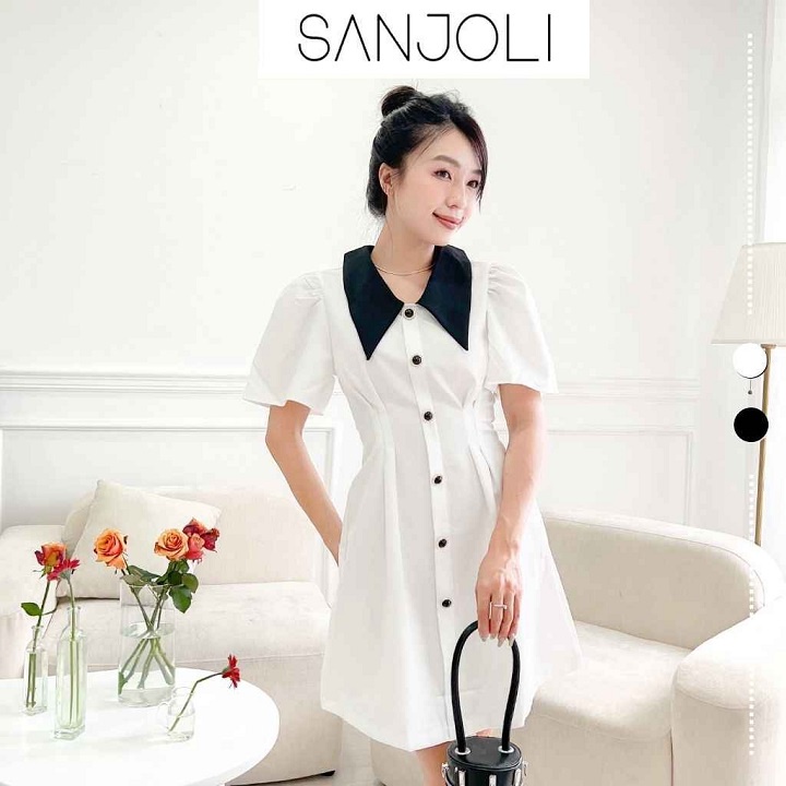 SANJOLI - VÁY THUN SUÔNG ÔM BODY ĐẸP CAO CẤP VD040
