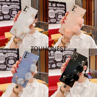 Ốp Điện Thoại Casing Samsung Galaxy A20 Case Samsung A20S Case Samsung A21S Case Samsung J6 Plus Case Samsung A30 Case Samsung A30S Case Samsung A50 Case Samsung A50S Case Samsung A70 A70S Case Samsung J6 Prime New Cute Plush Ball Pendant Phone Cover Case