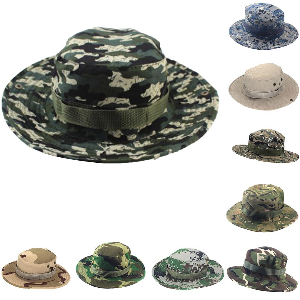 Mũ Tai Bèo Vành Tròn Chống Nắng Màu Khaki Dùng Khi Đi Leo Núi / Câu Cá Dành Cho Nam Nữ