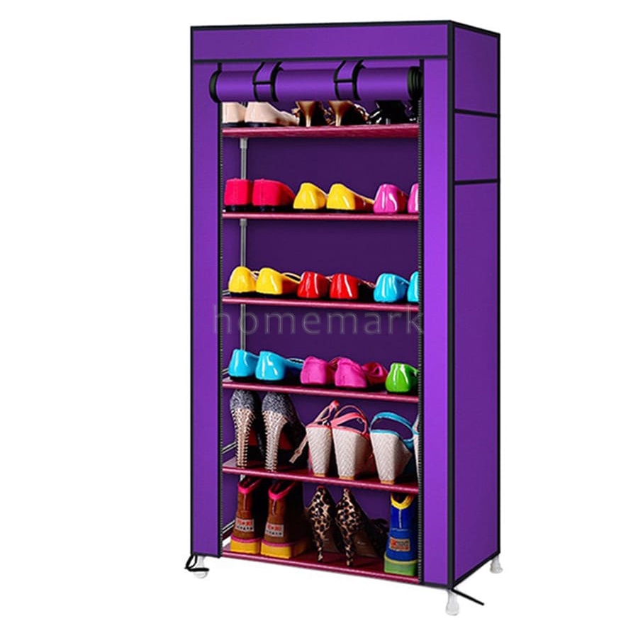 Tủ Vải Đựng Giày Dép 6 Tầng Gọn Nhẹ, Tủ Đựng Giày Có Thể Gấp Gọn, Chống Thấm Nước, Nấm Mốc