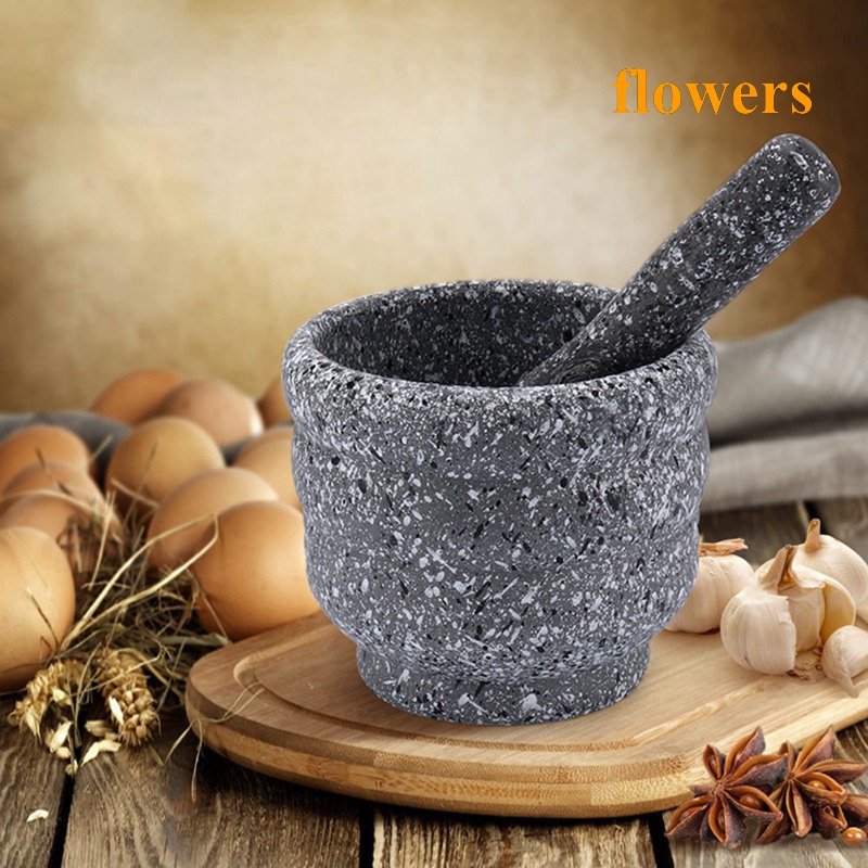 Bộ Chày Và Cối Giã Gia Vị Bằng Đá Granite