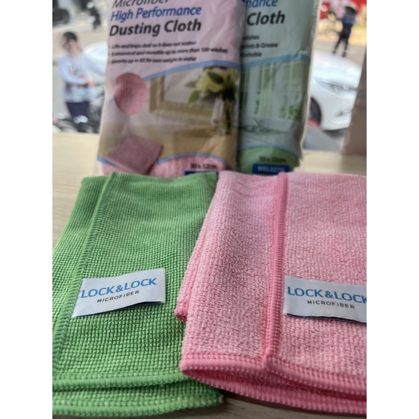Khăn Lau Chùi Welcron Multipurpose Lock&Lock WEL009P/ WEL010G/ WEL030B - có phân loại màu