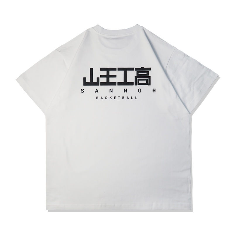 Áo Thun Tay Lỡ Vải cotton In Hoạt Hình slam dunk Kiểu Nhật Bản Cá Tính Cho Nam Và Nữ