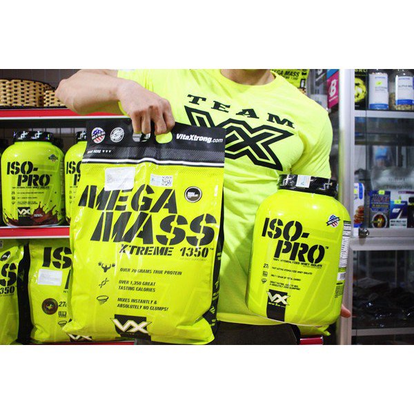 Sữa Tăng Cân Nạc Mass Mega  Cho người gầy, giàu Protein, BCAA, EAA, enzym tiêu hoá, Vitamin.