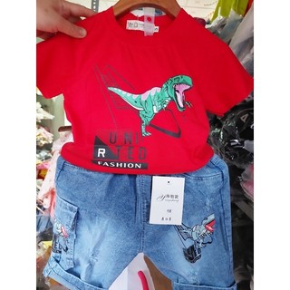 Sét jean khủng long bé