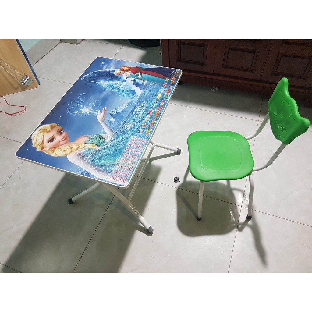 Bàn học sinh sinh viên gấp gọn 40x60, 50x70 chân cao 50cm sơn tĩnh điện chắc chắn GIÁ XƯỞNG