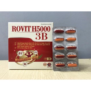 Tpbvsk rovit h5000 3b bổ sung nhóm b tăng cường sức khỏe, bổ thần kinh #h5000