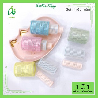 Lô cuốn tóc mái-Lô cuốn tóc xoăn tự dính thời trang set 3 cái kích cỡ khác nhau SK09