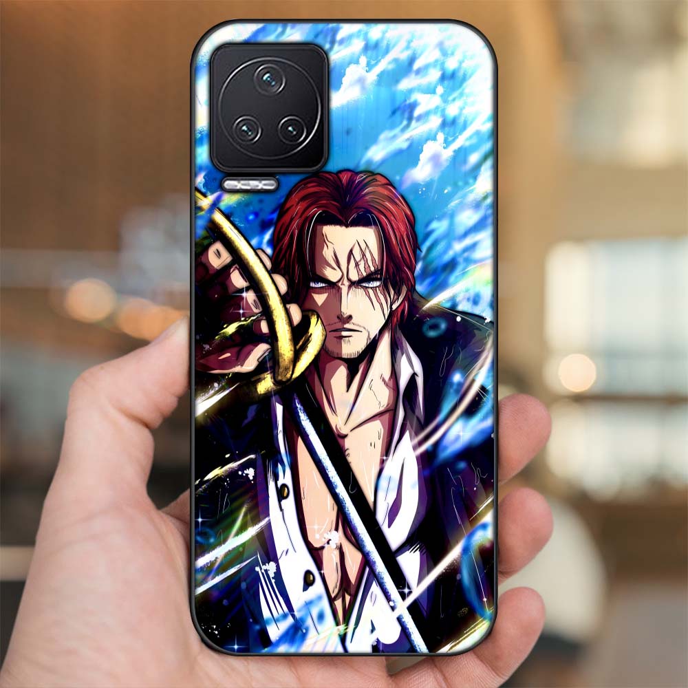 Ốp lưng Xiaomi Redmi K50 viền đen in hình Shanks One Piece Đảo Hải Tặc