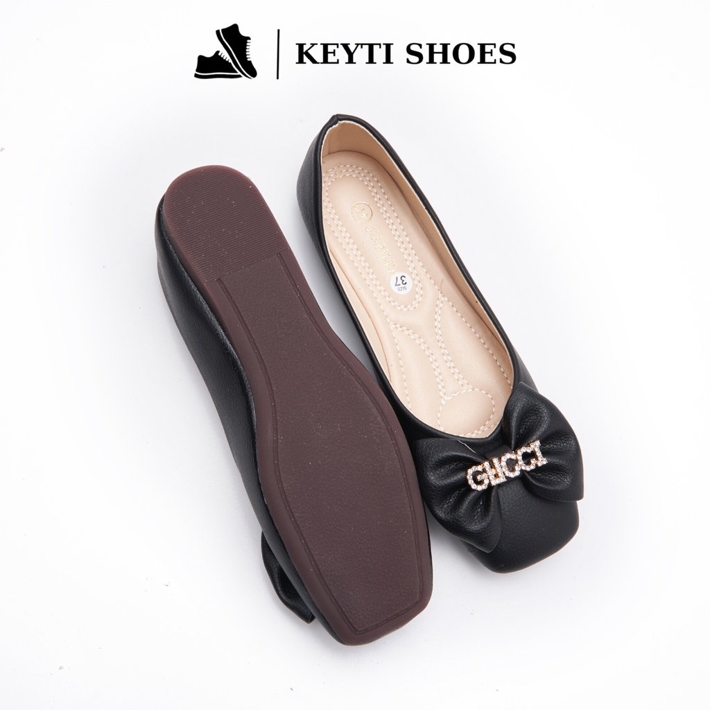 Giày búp bê nữ đế bệt, quai nơ siêu đẹp