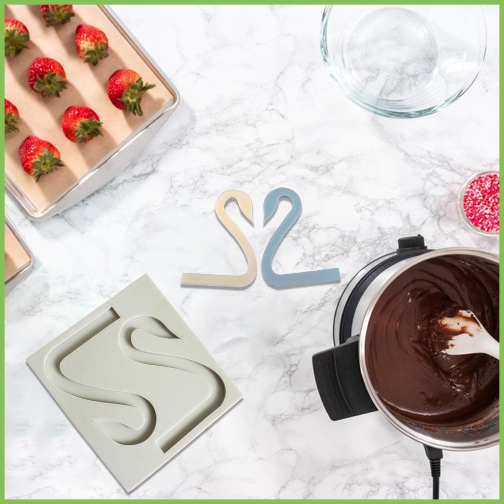 Khuôn Silicone Hình Thiên Nga Dùng Làm Xà Phòng / Bánh DIY