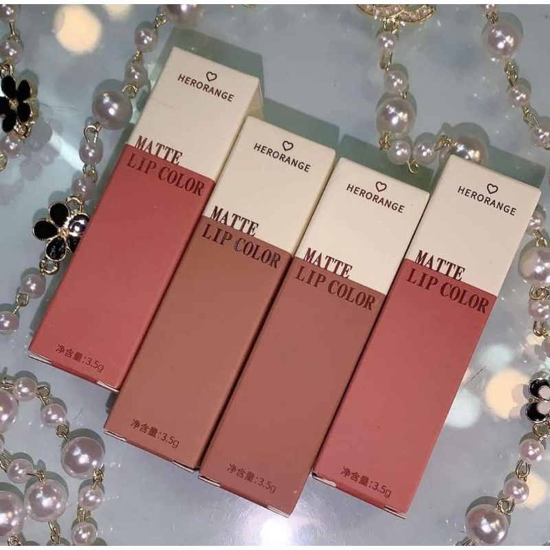 Son kem lì Hero matter lip chính hãng . Lên màu chuẩn
