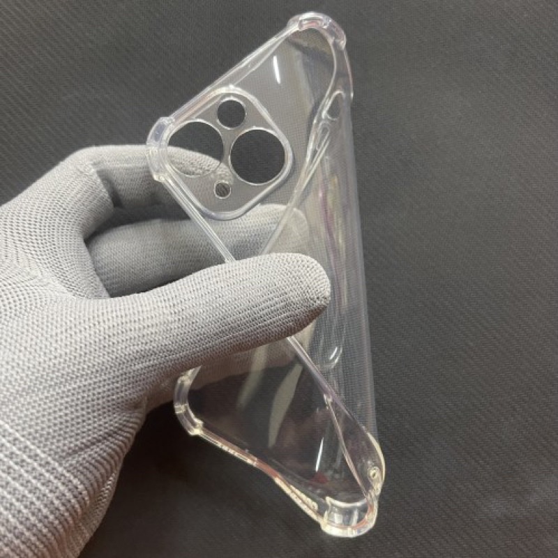 Ốp Lưng iPhone 14 Dẻo Trong Suốt Chống Va Đập Có Gù Bảo Vệ 4 Gốc Silicon Cao Cấp