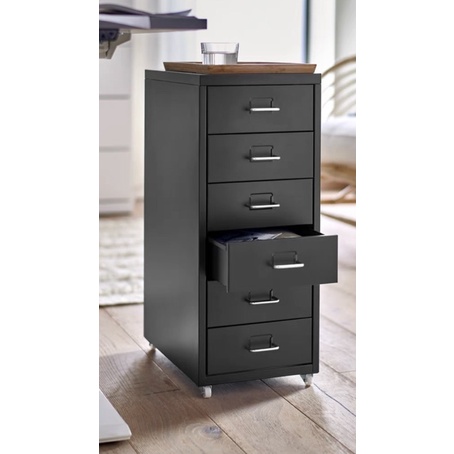 Tủ sắt 6 ngăn HERMET IKEA lắp ráp có bánh xe