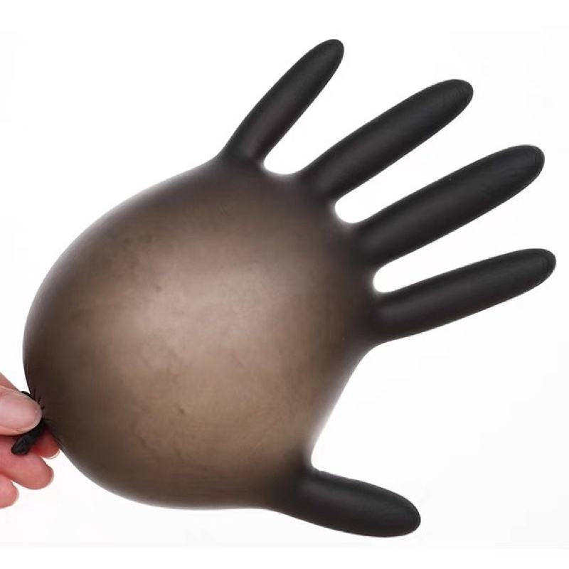 Găng Tay Giảm Béo Không Bột Hộp 100 Chiếc Bao Tay Đen,Găng Tay Cao Su Đen , Salon Tóc Spa Phun Xăm,Thẩm Mỹ