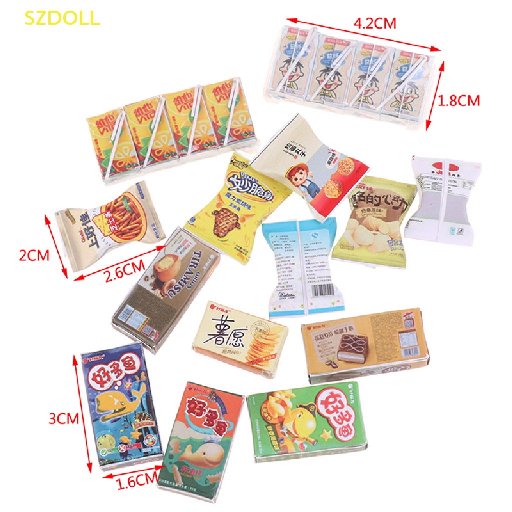 Mô Hình Hộp Bánh Mì / Thức Ăn / Siêu Thị Trang Trí Nhà Búp Bê Tỉ Lệ 1: 12