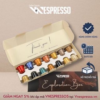 Hộp trải nghiệm cà phê viên nén Vnespresso - hộp 14 viên