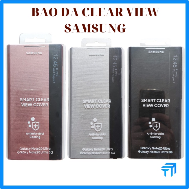 Bao Da Clear View Cover Dành Cho Samsung Note 20 / note  20 Ultra hàng tốt