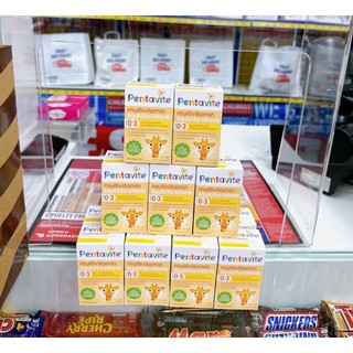 (Hàng Chemist Úc bay air).Vitamin tổng hợp Pentavite 0-3y Úc cho bé.