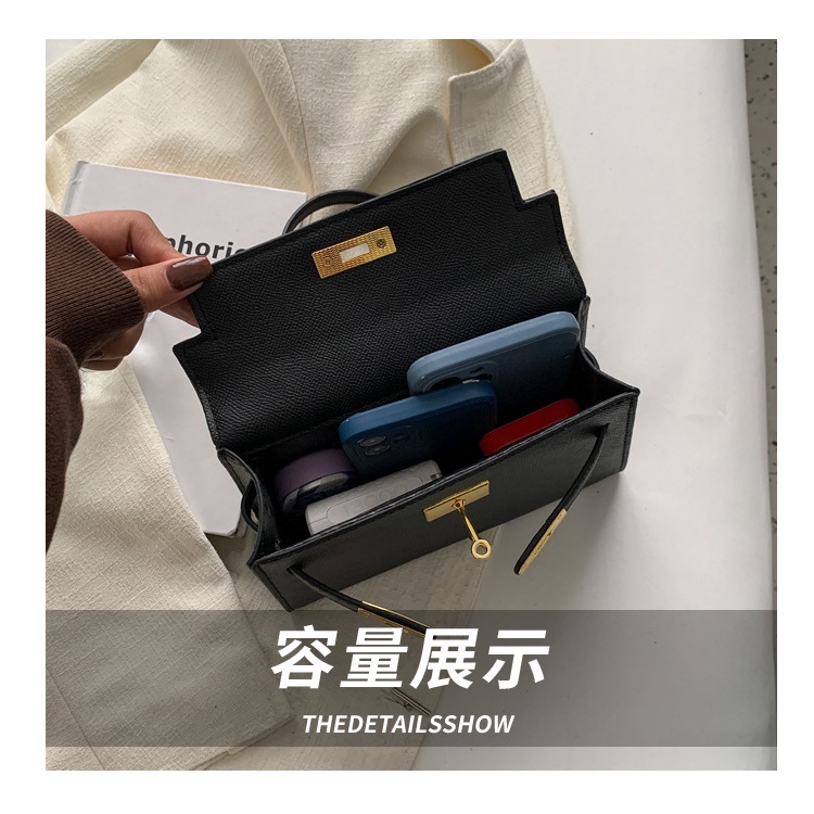 Túi Xách JASMIN NOIR Da PU Có Khóa Thời Trang Dành Cho Nữ