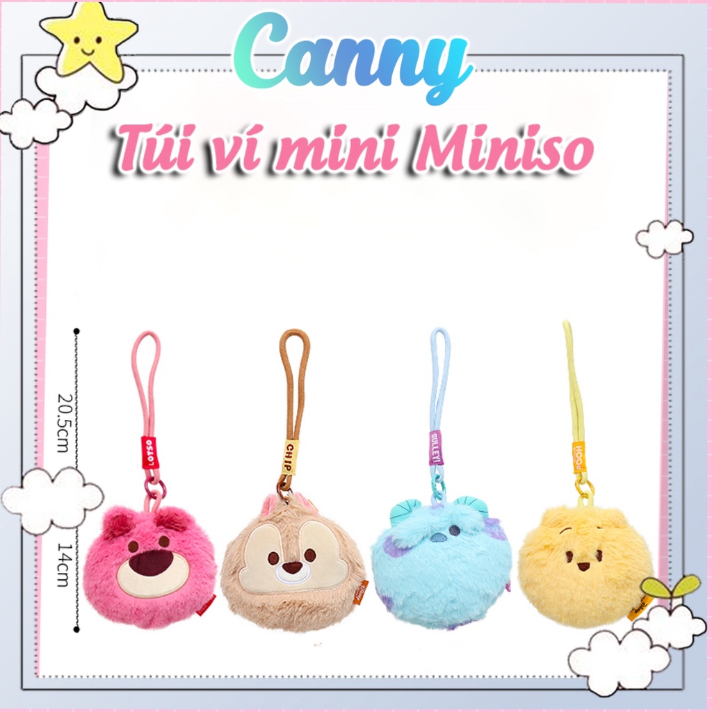 Túi đeo nhỏ hình gấu miniso dễ thương cho bé