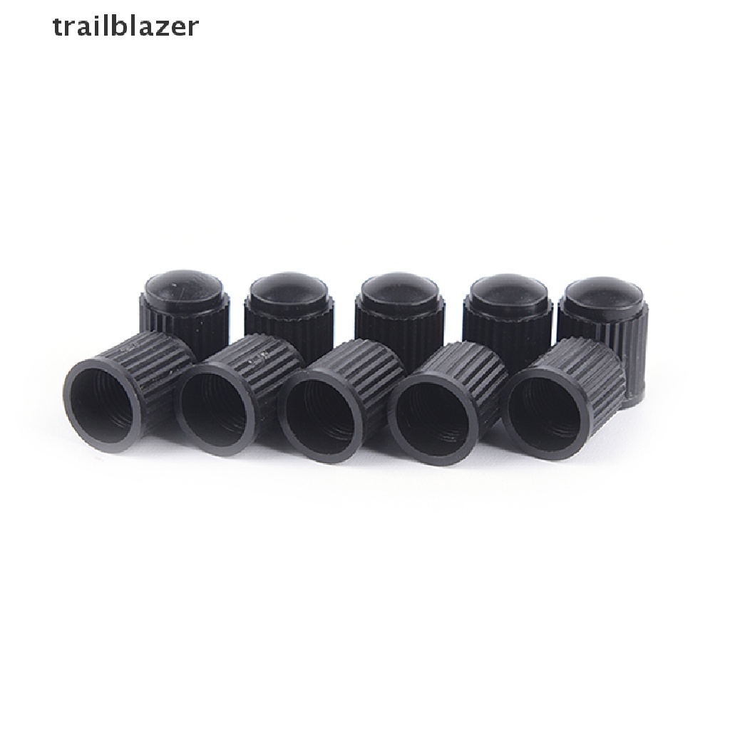 Set 100 Nắp Van Bánh Xe Đạp / Xe Hơi Bằng Nhựa Màu Đen