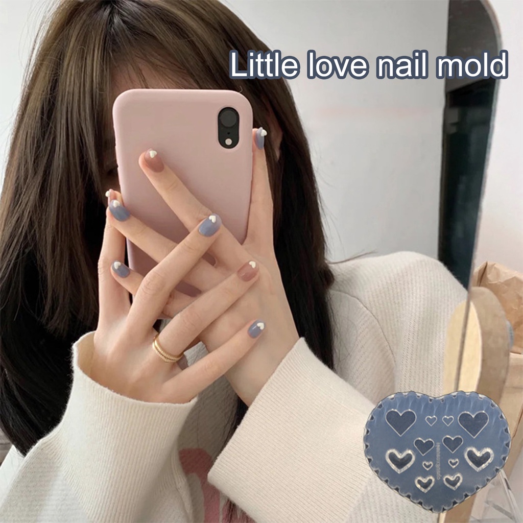 Khuôn Silicon Trong Suốt Chạm Khắc Hình Gấu / Bướm 3D Cho Salon Làm Móng Nghệ Thuật