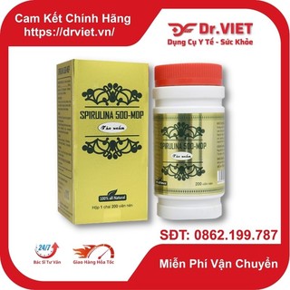 Tảo Xoắn Spirulina Nhật Bản Spirulina 500 MDP - Tảo xoắn 200 viên/Hộp hỗ trợ nâng cao sức đề kháng, phòng ngừa bệnh tật.