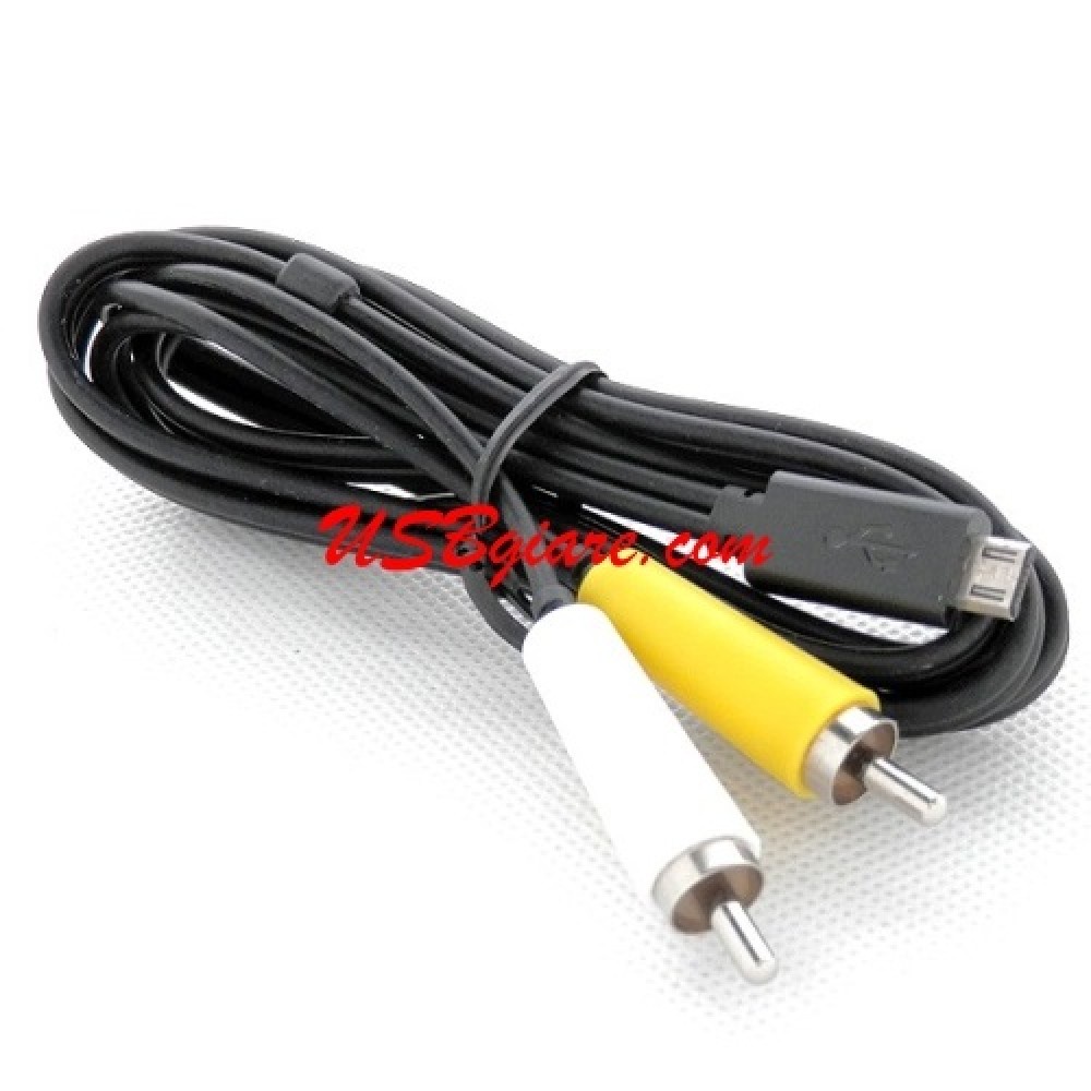 CÁP SAMSUNG MICRO USB RA RCA AV 2 ĐẦU BÔNG SEN CB5MA11