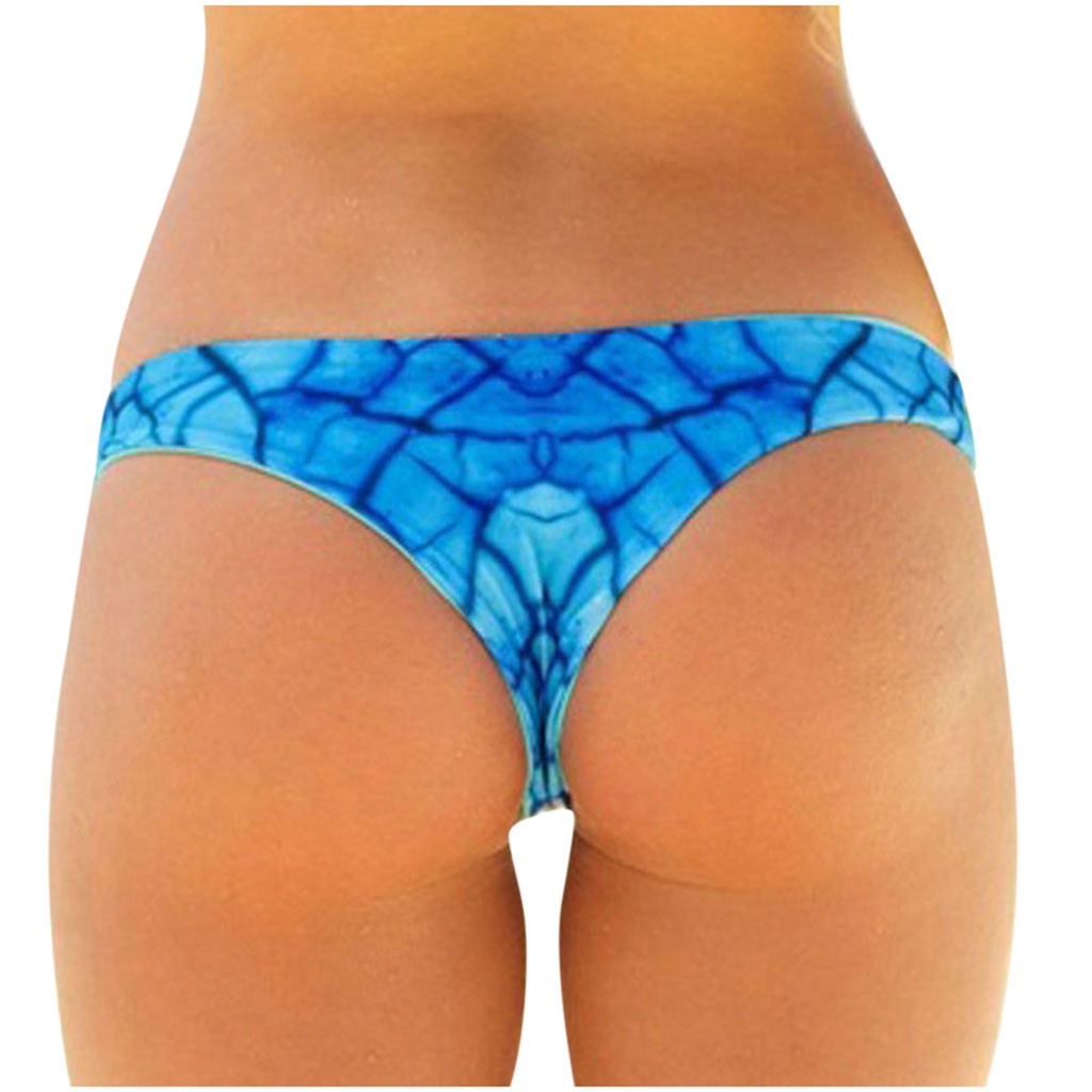 Bộ bikini Eo Thấp In Họa Tiết vintage Cho Nữ