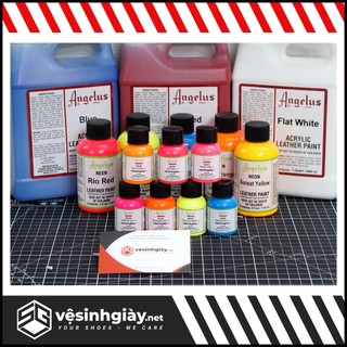 Màu sơn phản quang Angelus Neon chính hãng USA, custom giày, túi xách - 25ml