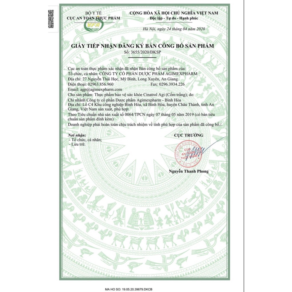 Cốm tiêu  hoá trẻ em Cinatrol agi chai 50 gam màu trắng và hồng